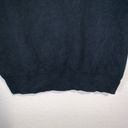 All Saints Kimba Jumper Pullover Sweater Navy Blue Silk Cotton Small Side Slits Photo 3