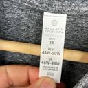 Balance Collection  Cowlneck Sweatshirt Heather Gray Long Sleeve sz 1X very soft Photo 5