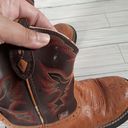 Justin Boots Justin Gypsy women's cowgirl cognac leather boots size 6B Photo 4