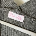 Pink Lily  Striped Neutrals Open Front Knit Cardigan Size Small / Medium Photo 1