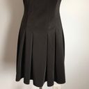 Sans Souci Sheer Top Black Pleated Fit & Flare Scuba mini Dress Photo 3