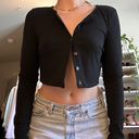 black cropped cardigan Size M Photo 0