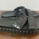 ALLSAINTS  black metal silver slide size 8.5/40 ￼ Photo 3