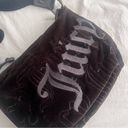 Juicy Couture Vintage McBling Black Purse Hobo Bag Handbag Velour Y2K Photo 4