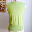 Leo & Nicole  Green Sleeveless Sweater Tank Shell M Medium Classic Office EUC Photo 3