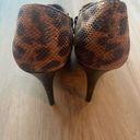 French Connection  8.5 Leopard Print Heeled Booties Photo 4