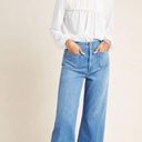 Pilcro  The Skipper High Rise Jeans Women Size 30 Wide Leg Cropped Anthropologie Photo 10