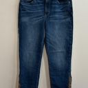 White House | Black Market  Slim Crop Ankle Jeans Snake Trim Size 8 Photo 2