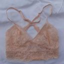 Xhilaration Peach Lace Bralette Photo 0