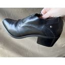 Dingo  Black Leather Ankle Cowboy Western Motorcycle Biker Boots Size 6.5 Women’s Photo 6