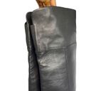 Jimmy Choo  Knee High Leather Pull On Heeled OTK Boots Black Size 38 Photo 8