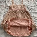 Juicy Couture Pale Pink Crochet Detailing A-line 100% Cotton Lined Mini Dress, size 0 Photo 12