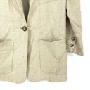 Eddie Bauer VTG Jacket  Women's Size XSP Casual Linen Long Line Blazer Tan Photo 3