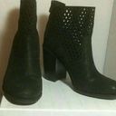 Calvin Klein  Jeans Black Suede Bootie SZ 7-1/2 M Photo 0