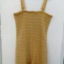 American Eagle  LINEN Ruffle Smocked Mini Tank Dress XLARGE Yellow NWT Photo 8