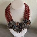 The Row Heidi Daus Breathless Carnelian Beads Crystal Accented Necklace 3 Photo 0
