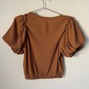 ASTR The Label Puff Sleep Short Sleeve Top Brown Cider Size XS Photo 1