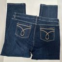 Calvin Klein Jeans Calvin Klein Womens Plus Sz 20 Dark Skinny Fit Straight Leg Denim Blue Jeans Photo 5