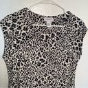 Carmen Marc Valvo  Peplum Blouse White Animal Print Photo 1