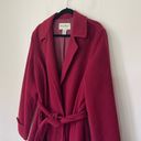 Eddie Bauer  Wool Cashmere Blend Belted Open Front Over Coat ~ Women’s Size XL Photo 2