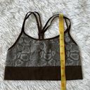 Spiritual Gangster  Yoga Sports bra brown snakeskin pattern size XS/S NWOT Photo 3