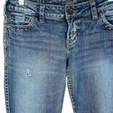 Silver Jeans  Frances Flare Distressed Denim Jeans Size 30 Photo 3