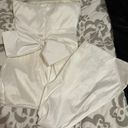 Dillard's Strapless Dress With Bow and Detachable Train  Photo 4