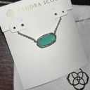 Kendra Scott Elisa / Pendant Necklace Silver Chalcedony Glass NEW Photo 1