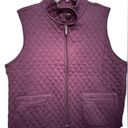 Coldwater Creek  purple quilted vest NWT Photo 0