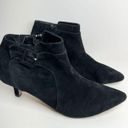 Bella Vita  Booties Womens Bindi Shoot Black Kid Suede Leather Size 8 WIDE Photo 1