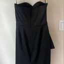 White House | Black Market  Black Strapless Cocktail Dress- Size 2 Photo 5