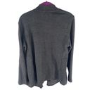 DKNY  Women's Open Front Cardigan Sweater Pocket Long Sleeve Stretch Gray Medium Photo 4