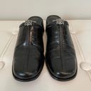 Brighton  Faith Black Leather Clogs Sz 6.5 Photo 6