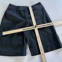 Bill Blass  Shorts Womens 6 Black Bermuda Pockets Flat Front Above Knee Cotton Photo 5