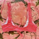 y2k gingham tie front bikini top Red Size M Photo 4