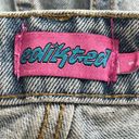 Edikted  polly Pocketless Y2k blue distress Mom jeans size small Photo 2