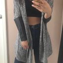 Divided Gray Thin Cardigan Photo 0