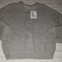 belle du jour Nwt  Size Medium Women's Grey Cable Knit Chunky Sweater Photo 0