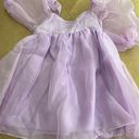 Amazon Purple Puffy Sleeved Tulle Dress Photo 0