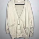 Good American  OversizedChunky Knit V-Neck Cardigan Knit Sweater Women's Size XL Photo 1