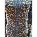 INC  Brown & Black Animal Print Round Neck Long Sleeves Casual Sweater Size Large Photo 3