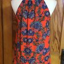 Collective Concepts Boho Bright Floral Halter Style Top Photo 9