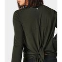 Sweaty Betty  Shirt Move Split
Back Long Sleeve Yoga Top Dark Forest XXS Photo 1