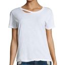 n:philanthropy  Cypress White Slit Tee Top T-Shirt size Large NWT Short Sleeves Photo 0