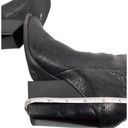 Seychelles  Every Time You Go Black Embossed Leather Heeled Square Toe Bootie 8.5 Photo 6