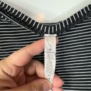 Lululemon  Back In Action Long Sleeve Hype Stripe Black White Size 6 Photo 5