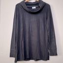 Lou & grey  Black Turtle Neck Soft Pullover Cowl Neck Sweater Size M Photo 0