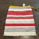 J. McLaughlin  Carmela Short A-Line Striped Skirt with Fringe Size 0 NWT Photo 5