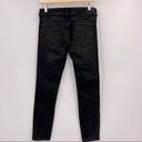 ZARA  Woman Premium Denim Black Skinny Distressed Jeans Size 8 Photo 3