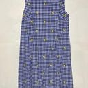 Talbots  Lemons & Gingham Shift Dress Size 8 Photo 3